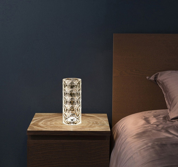 Nordic Crystal USB Lamp β Touch Dimmer Rose Night Light