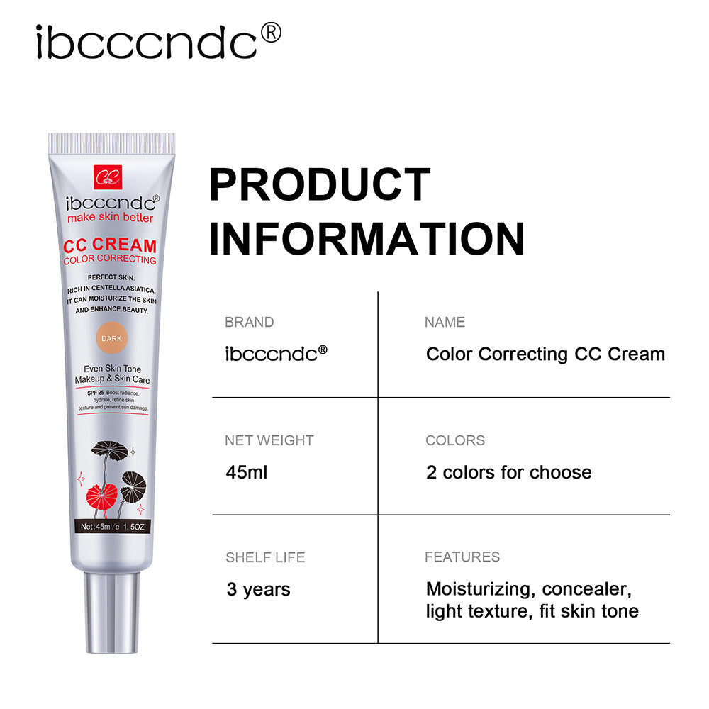 Waterproof CC Cream β Moisturizing, Correcting, Long-Lasting Makeup Base