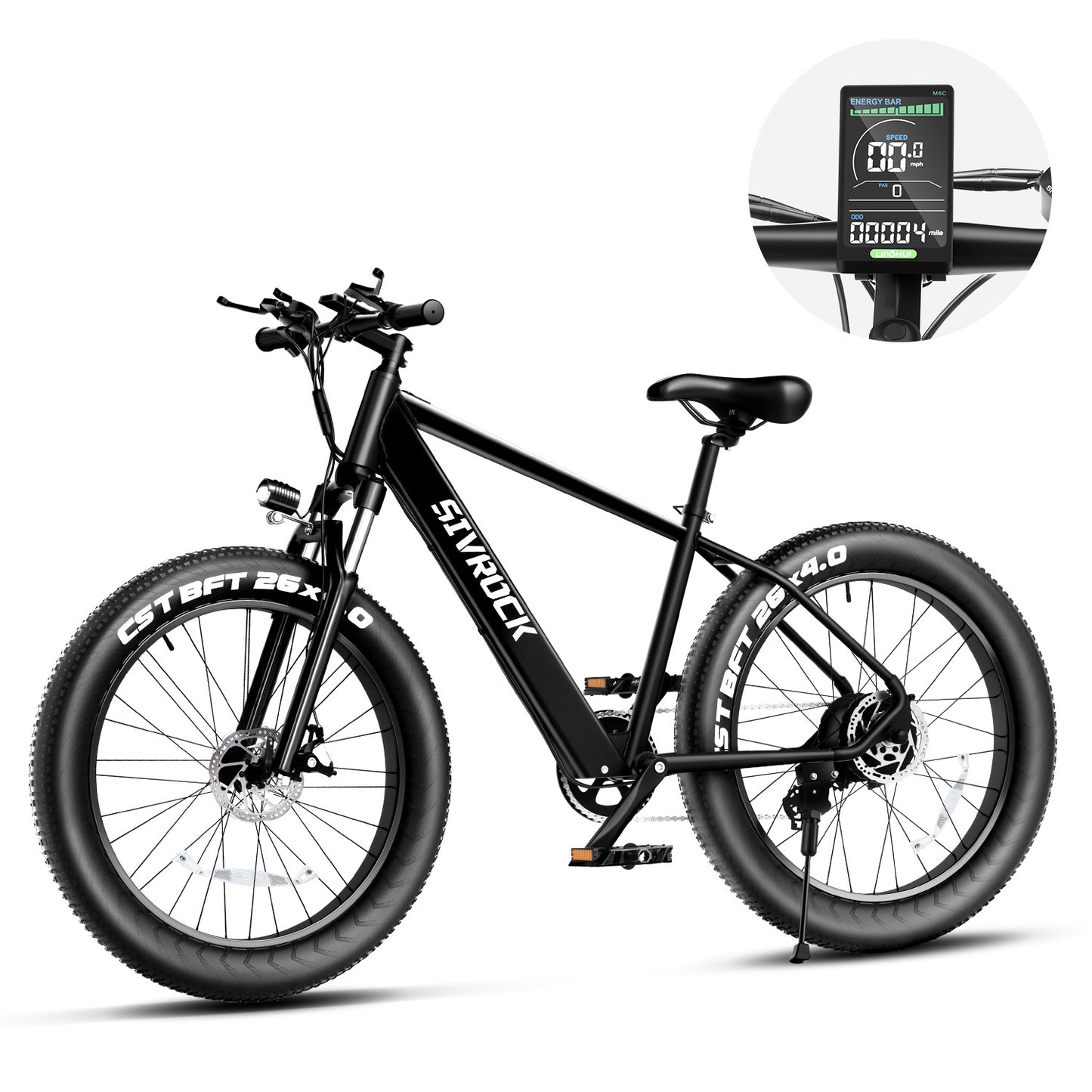 1000W Fat Tire Electric Bike – Mountain, Commute, Trail, Certified