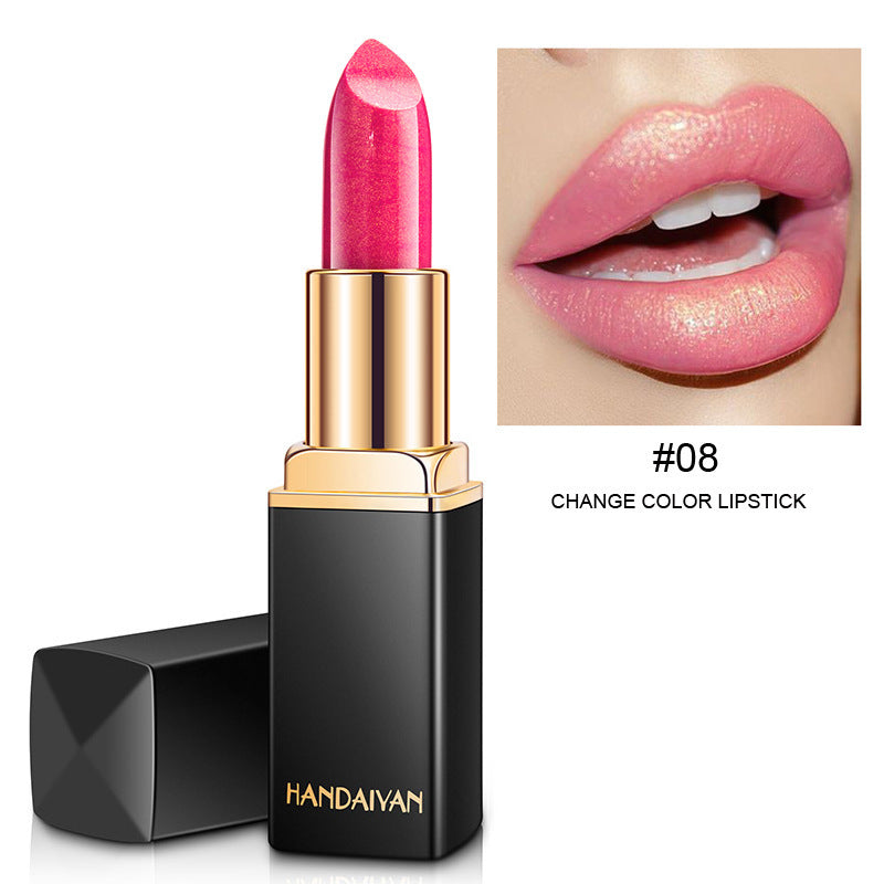 Metallic Pearlescent Lipstick Gilt Shine Color-Changing Lip Beauty