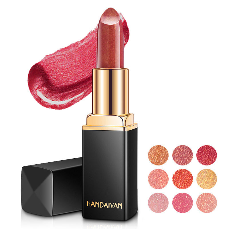 Metallic Pearlescent Lipstick Gilt Shine Color-Changing Lip Beauty