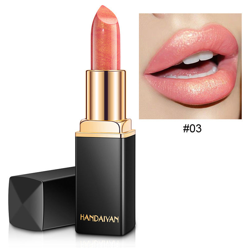 Metallic Pearlescent Lipstick Gilt Shine Color-Changing Lip Beauty