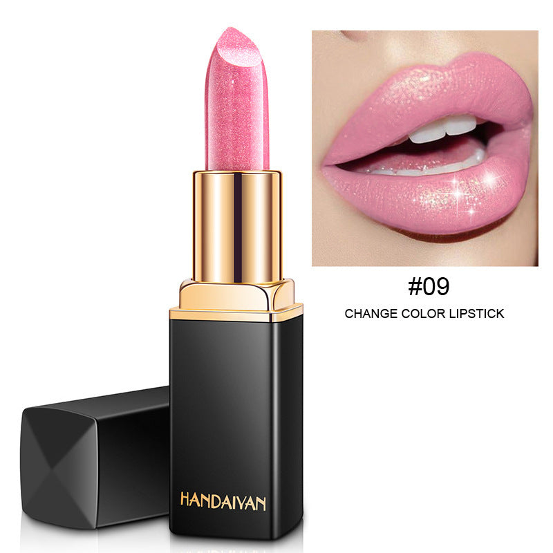 Metallic Pearlescent Lipstick Gilt Shine Color-Changing Lip Beauty