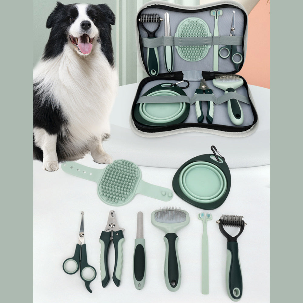 Professional Cordless Dog Grooming Kit โ Quiet Clippers for Thick Coats