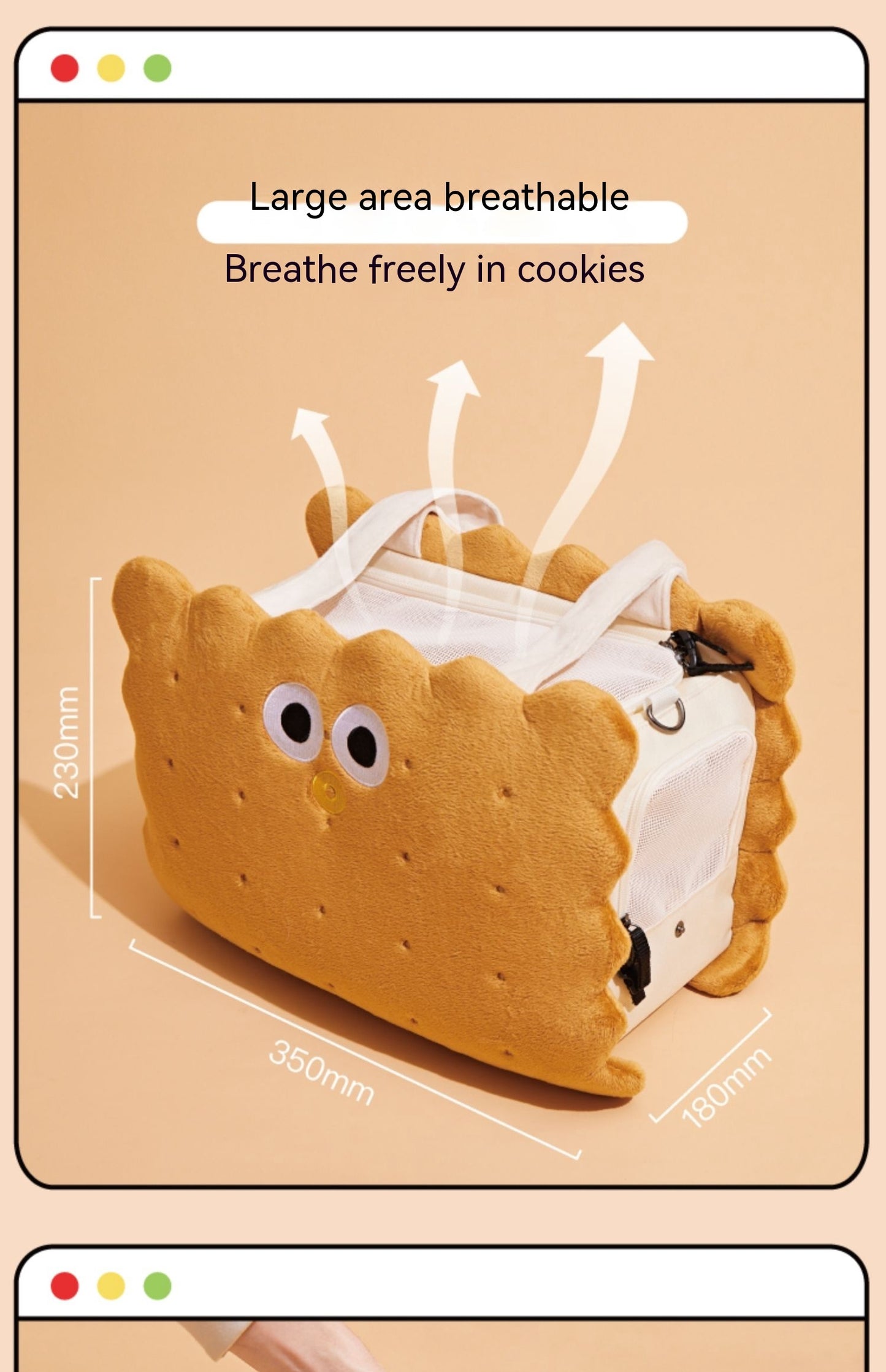 Cat Sandwich Bag β Portable, Stylish, Large, Anti-Stress Carrier