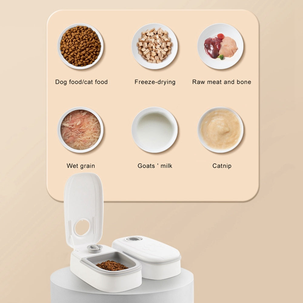 Smart Automatic Pet Feeder with Timer and Steel Bowl