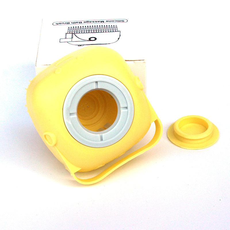 Silicone Pet Bath Glove Brush with Shampoo Dispenser Comb