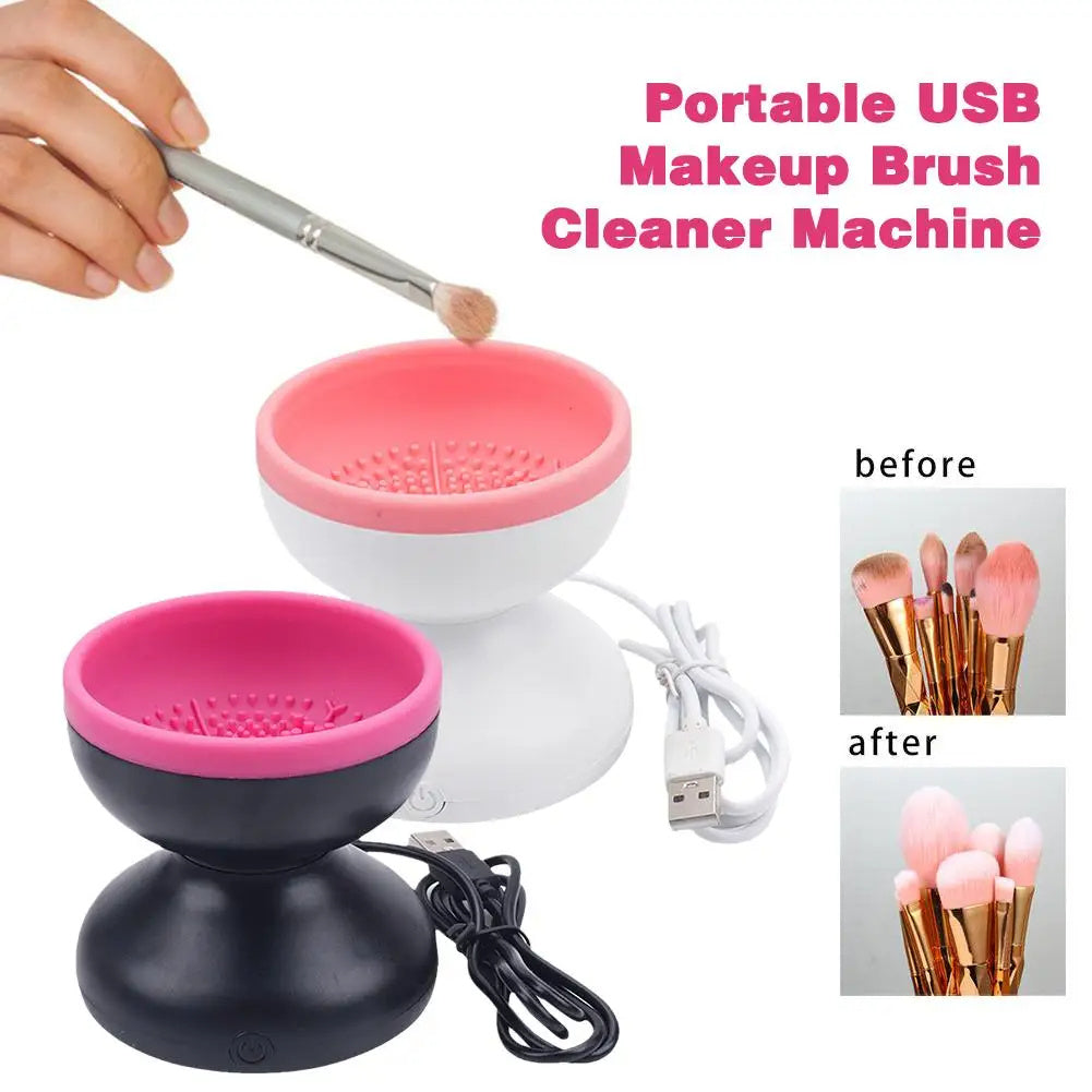 Electric USB Makeup Brush Cleaner Machine Portable Automatic Tool Set