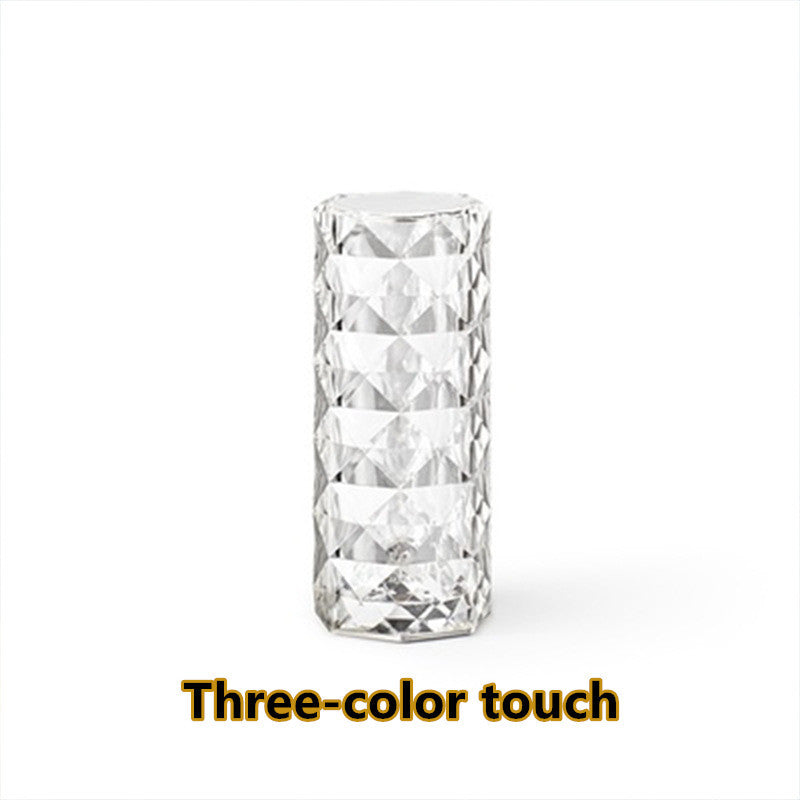Nordic Crystal USB Lamp β Touch Dimmer Rose Night Light