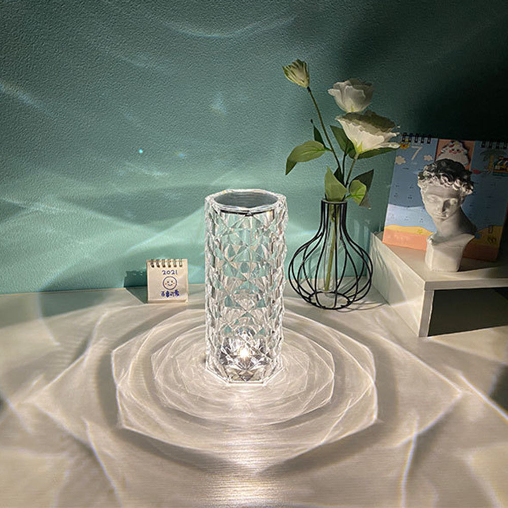 Nordic Crystal USB Lamp β Touch Dimmer Rose Night Light