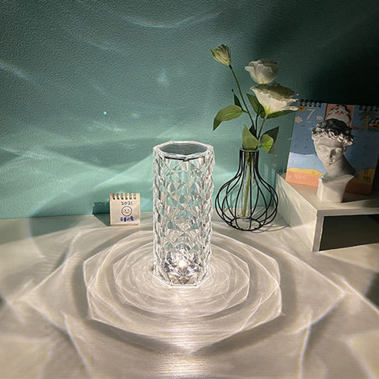 Nordic Crystal USB Lamp β Touch Dimmer Rose Night Light