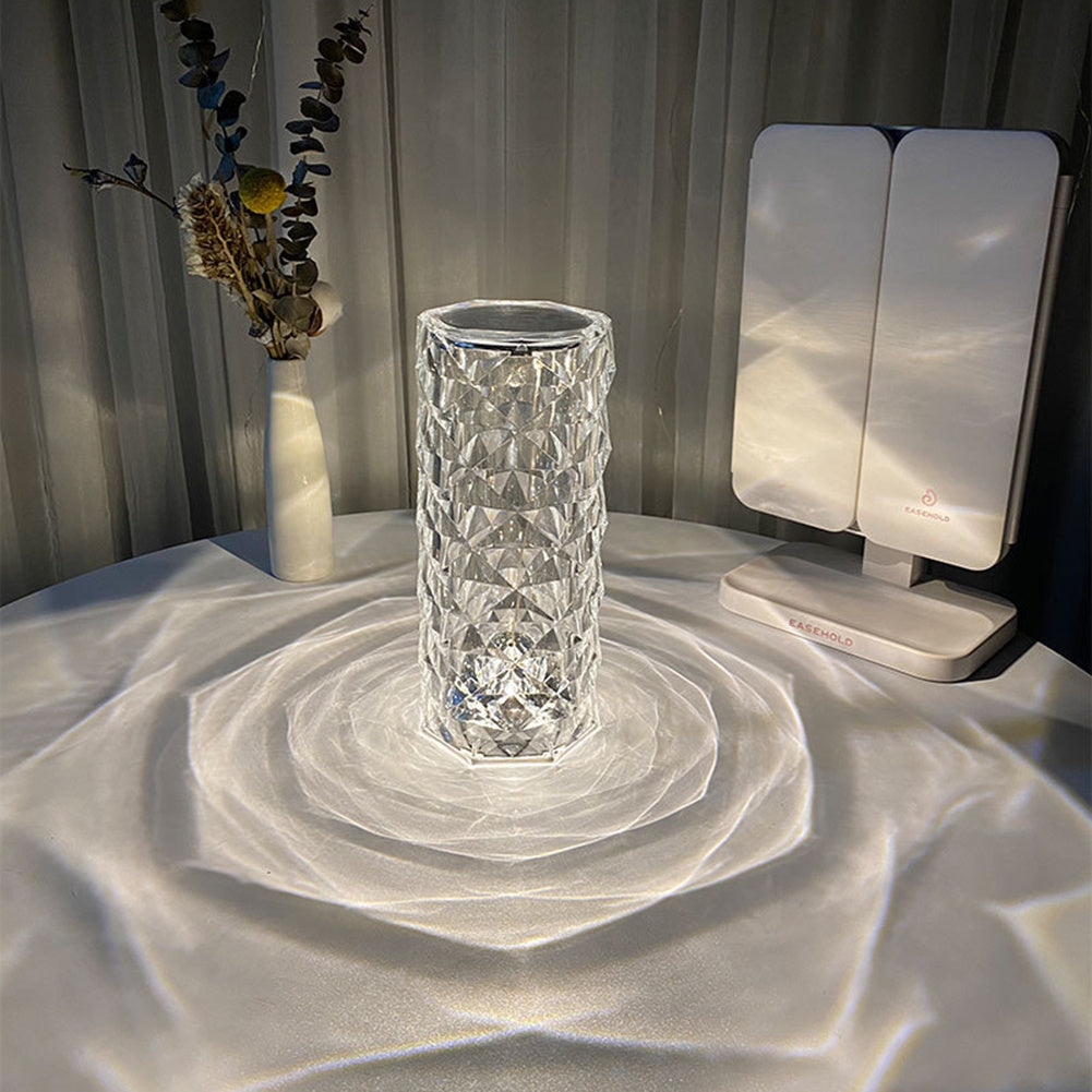 Nordic Crystal USB Lamp β Touch Dimmer Rose Night Light