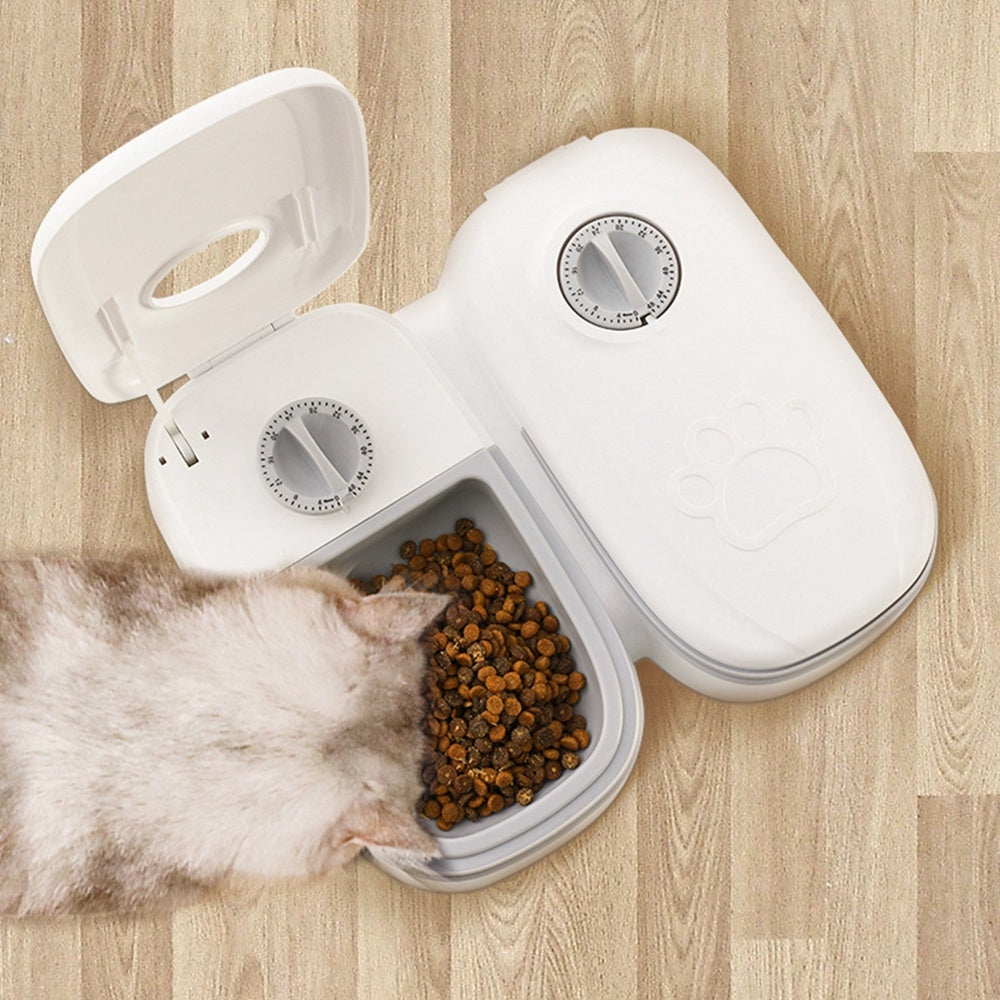 Smart Automatic Pet Feeder with Timer and Steel Bowl