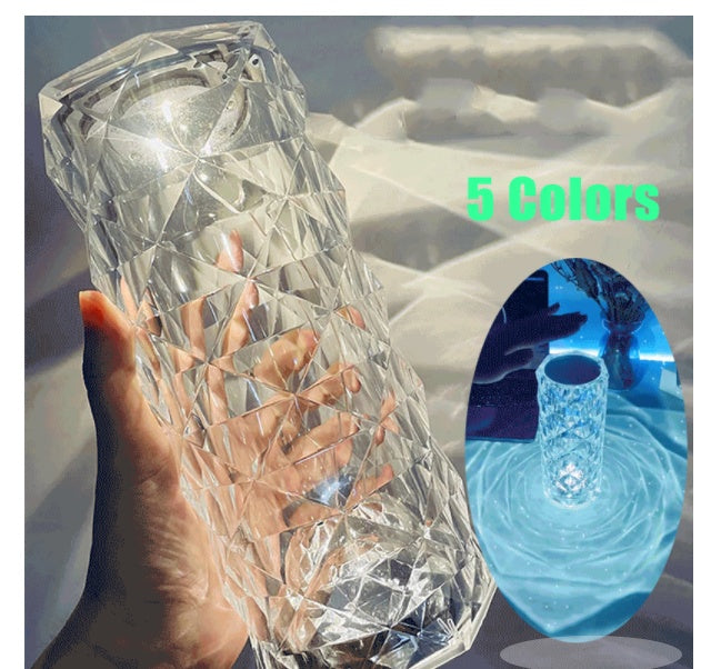 Nordic Crystal USB Lamp β Touch Dimmer Rose Night Light