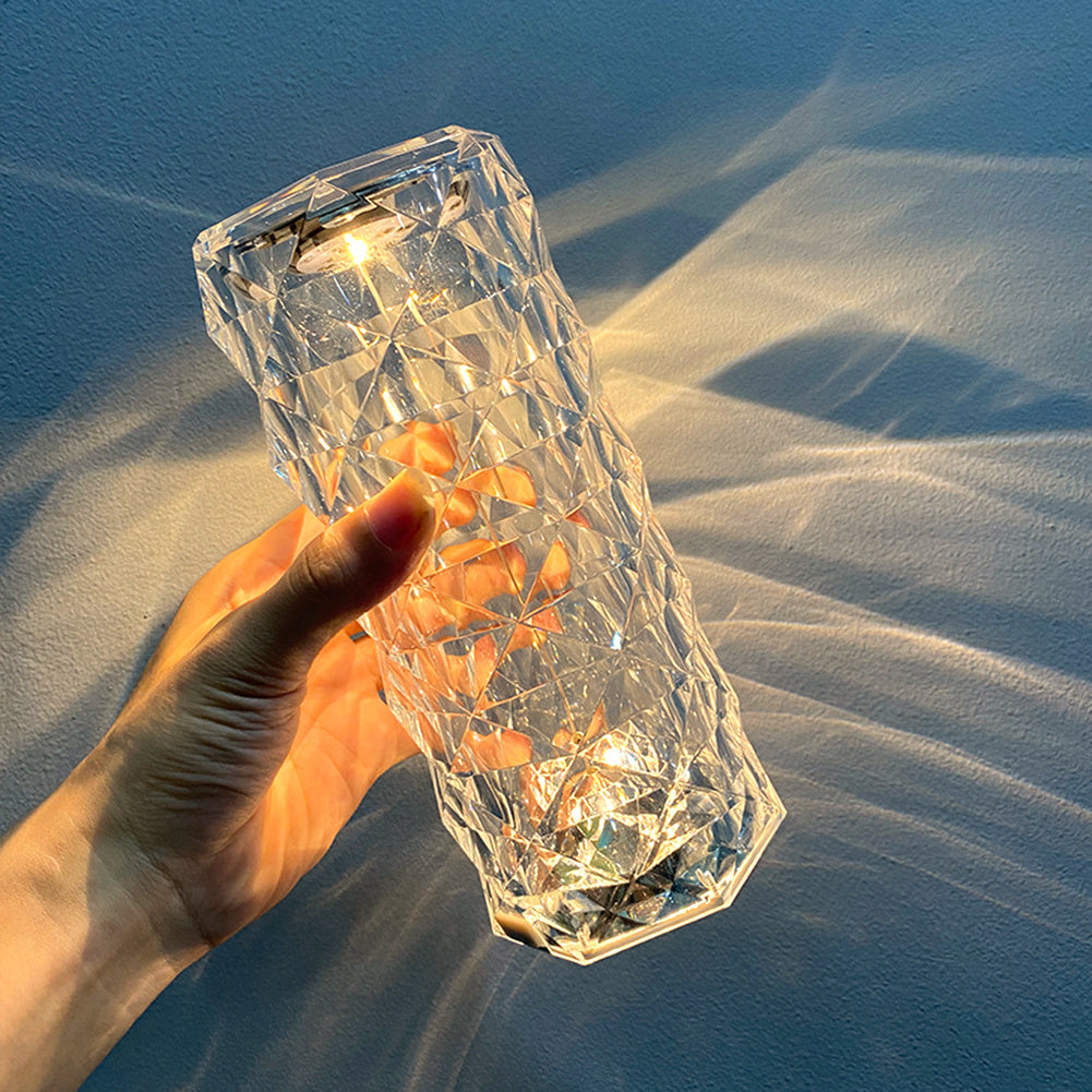 Nordic Crystal USB Lamp β Touch Dimmer Rose Night Light