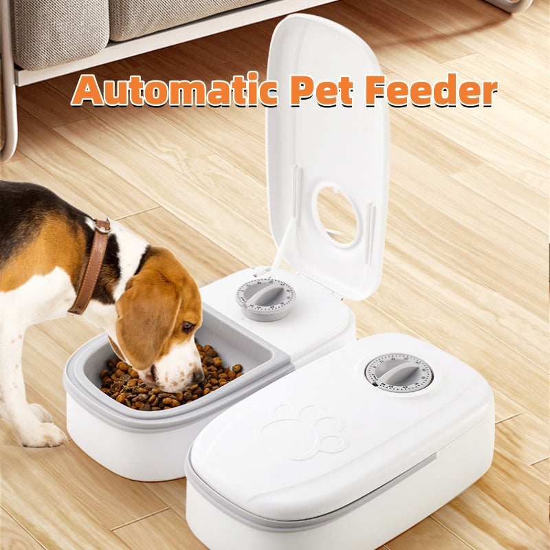 Smart Automatic Pet Feeder with Timer and Steel Bowl
