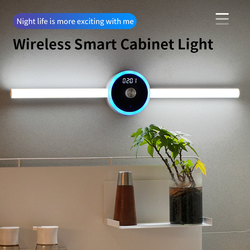 Smart LED Sensor Cabinet Light β Clock, Timer, Removable, Motion