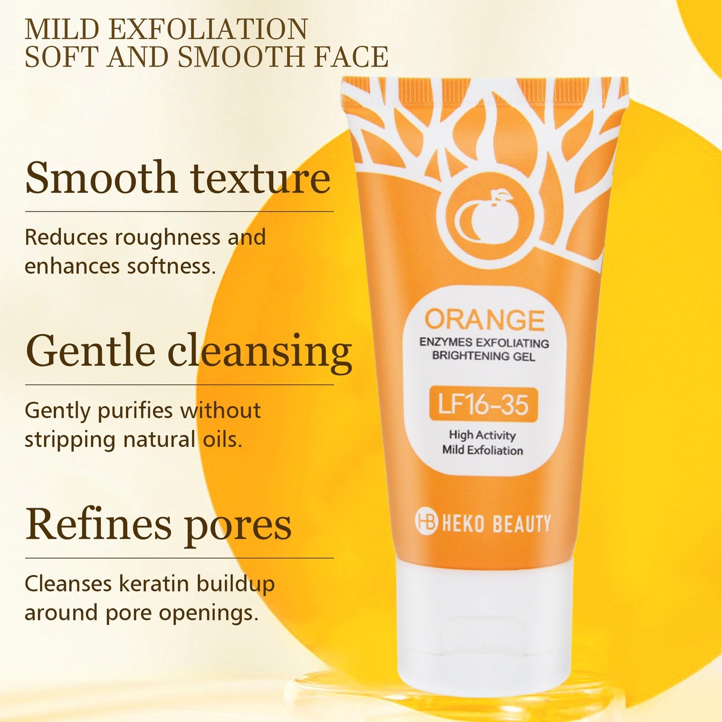 🔥 Orange Enzyme Exfoliating Gel — The Gentle Miracle Your Skin Has Been Waiting For  ( Super SALE )