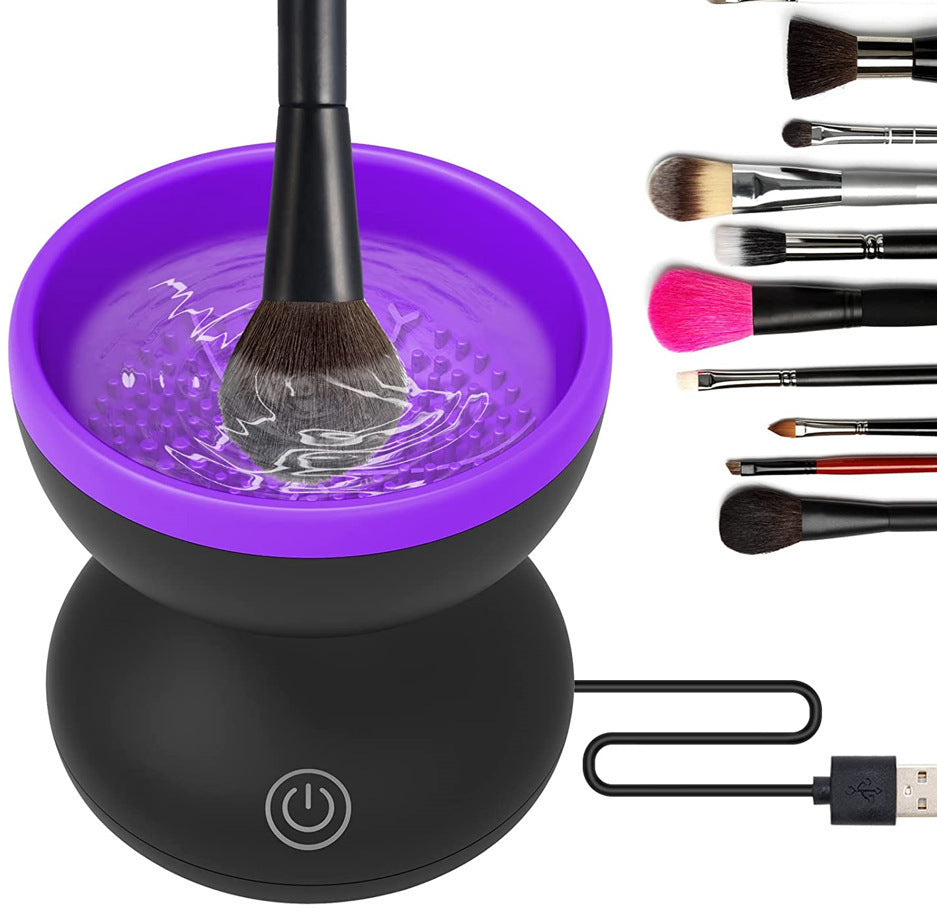 Electric USB Makeup Brush Cleaner Machine Portable Automatic Tool Set