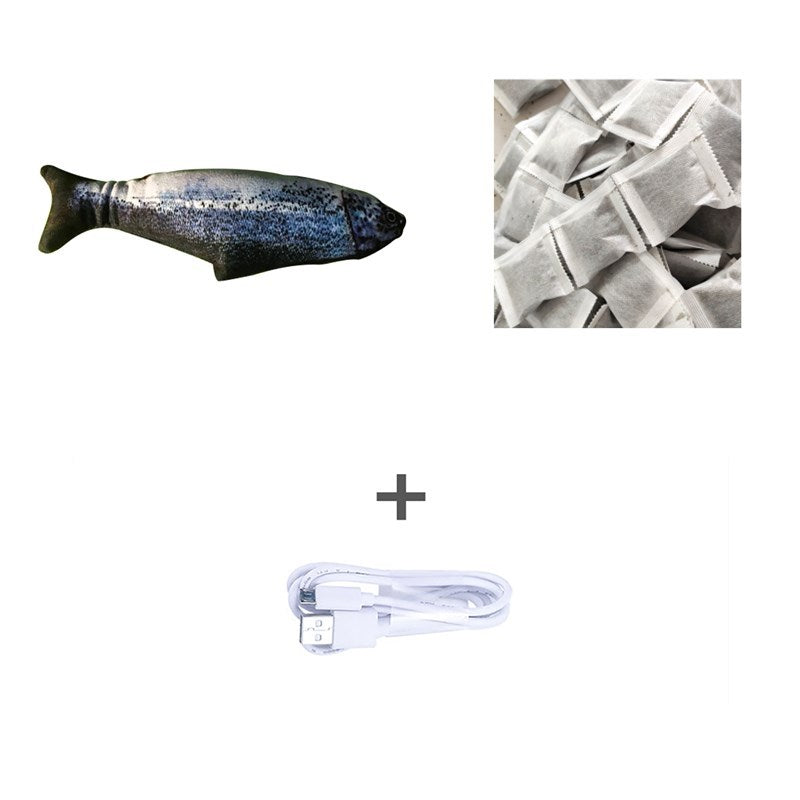 Electric Jumping Fish Toy for Pets – No Catnip Version