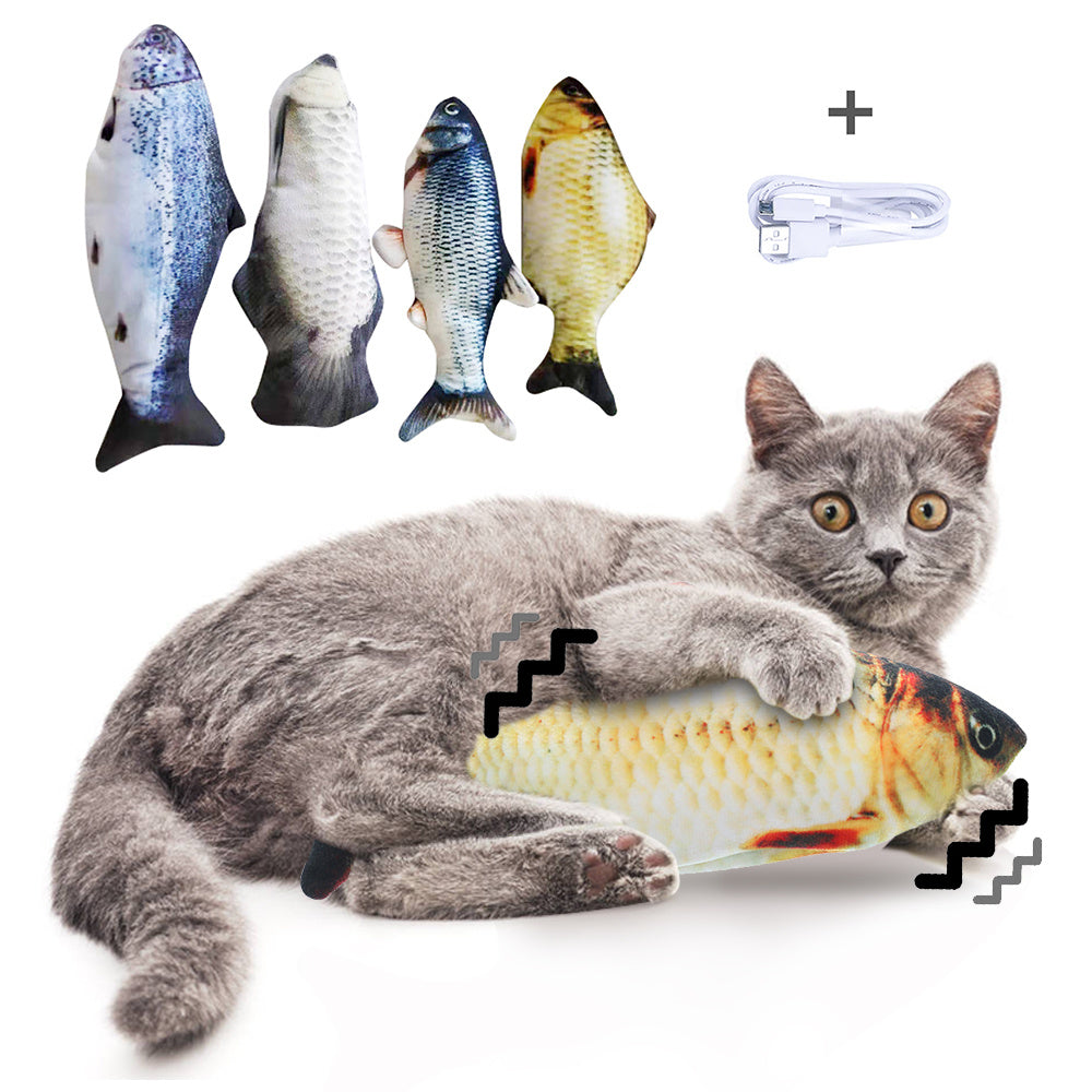 Electric Jumping Fish Toy for Pets – No Catnip Version