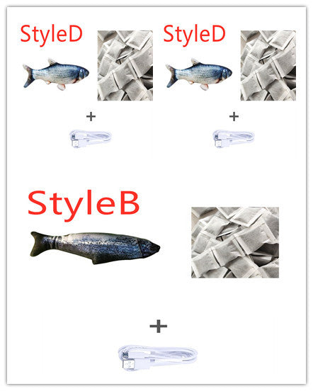 Electric Jumping Fish Toy for Pets – No Catnip Version