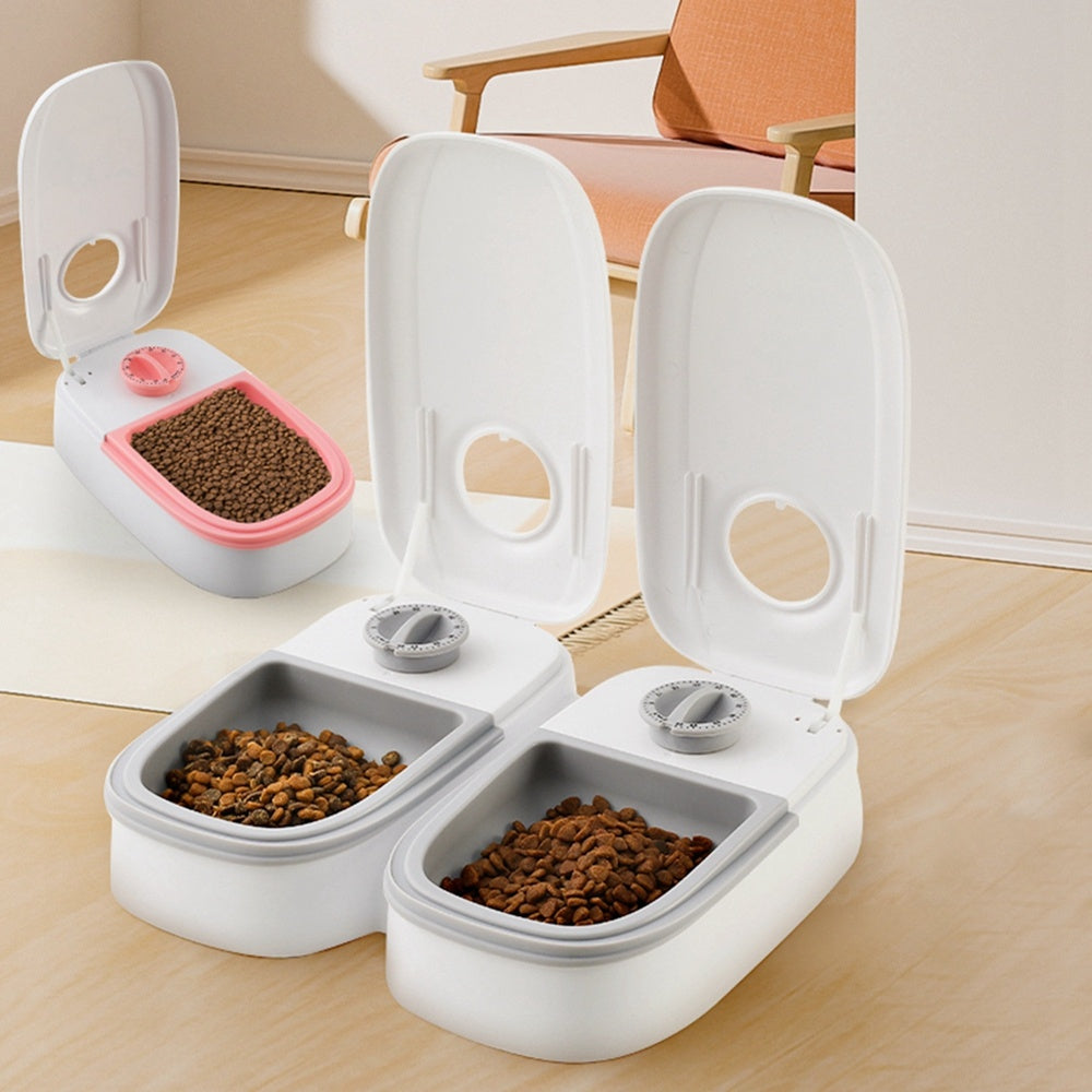 Smart Automatic Pet Feeder with Timer and Steel Bowl