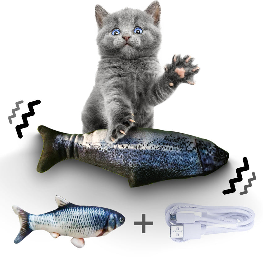 Electric Jumping Fish Toy for Pets – No Catnip Version