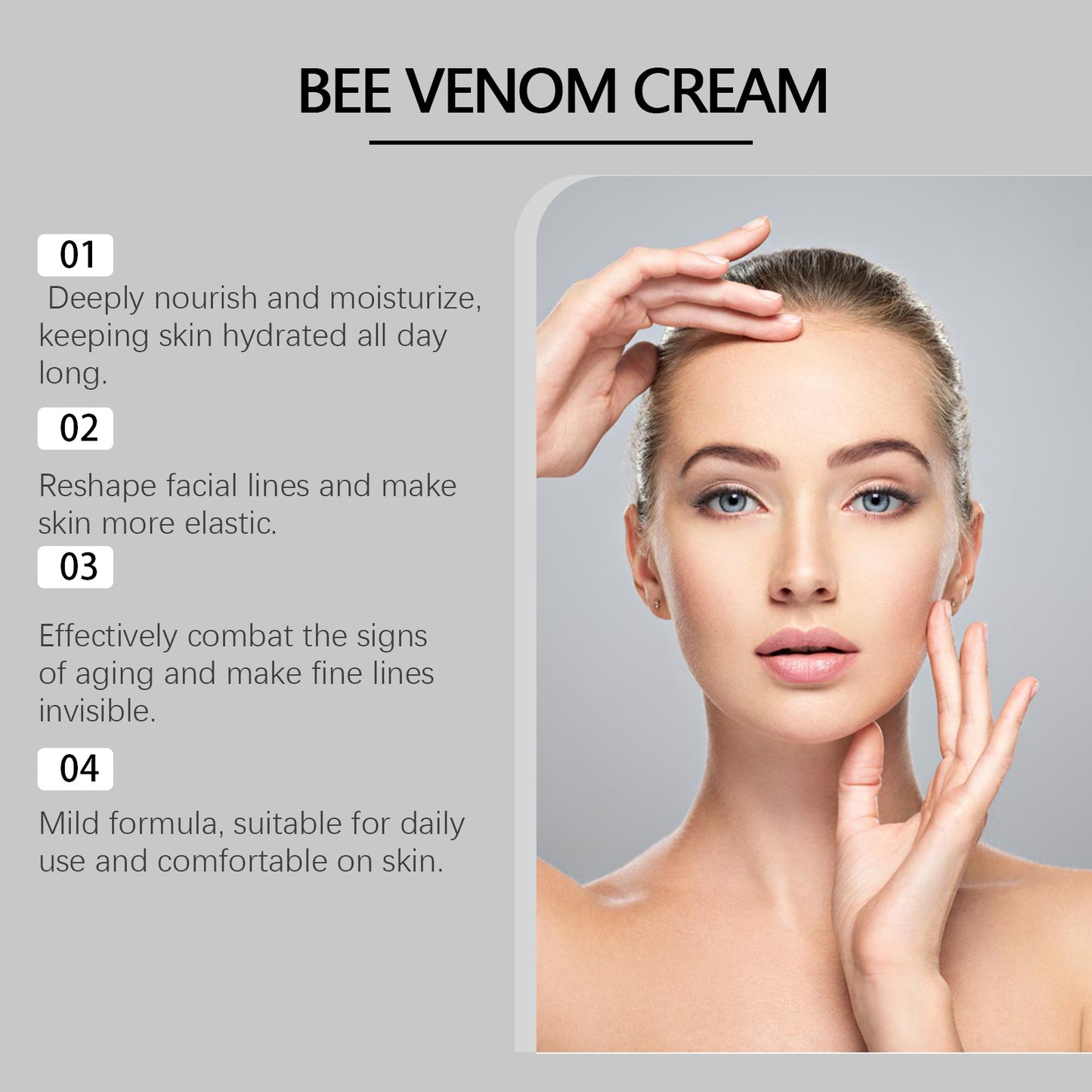 Ximonth Bee-Venom Anti-Wrinkle Firming Face Cream Moisturizes, Hydrates, Lightens, Brightens And Lifts Fine Lines