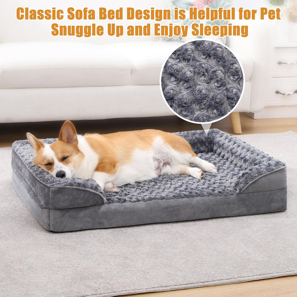 Washable Chew Proof Washable Luxury Orthopedic Dog Sofa Pet Bed For Dogs