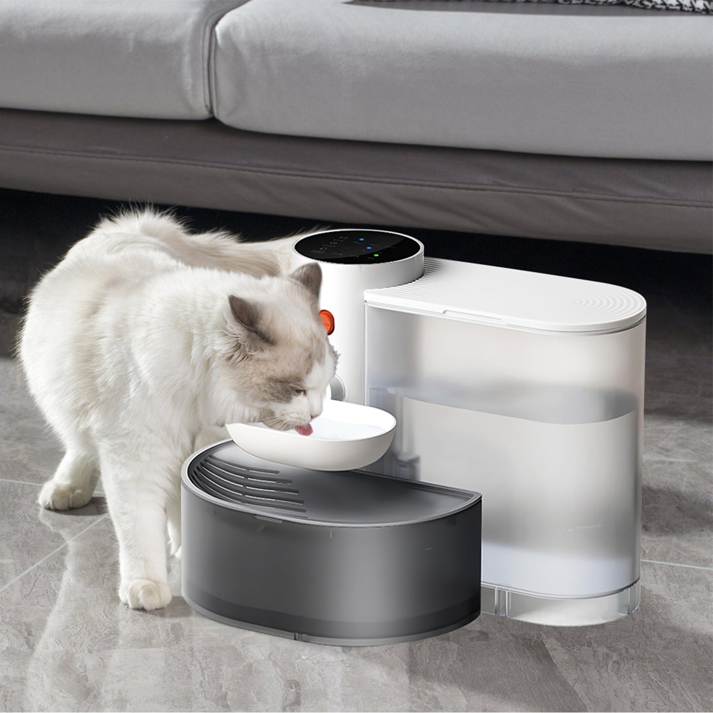 Cordless Smart Pet Water Fountain – 3L, Auto, Adjustable Timer