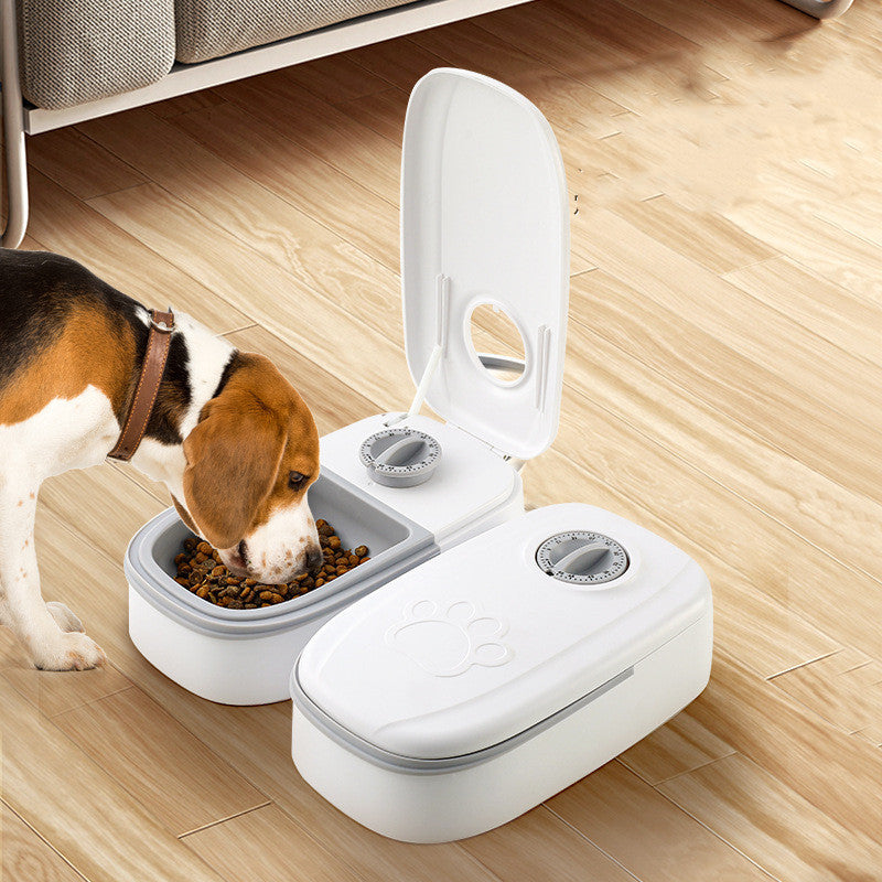 Smart Automatic Pet Feeder with Timer and Steel Bowl